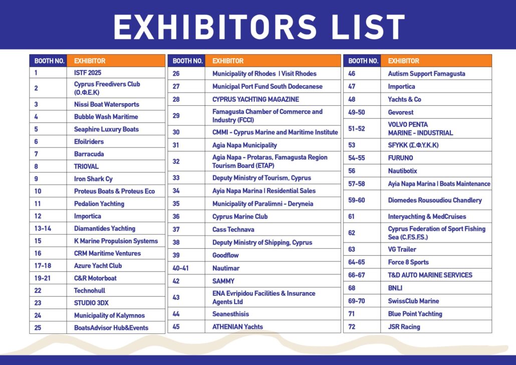 Internatioanal Sea Tourism Festival Exhibitors